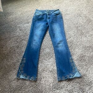 A.Z.I. JEANS. Low rise size 0 NWOT